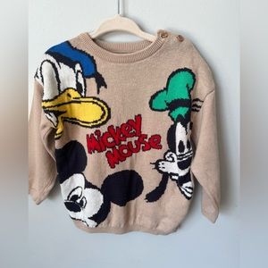 H&M Mickey And Friends Knit Sweater
